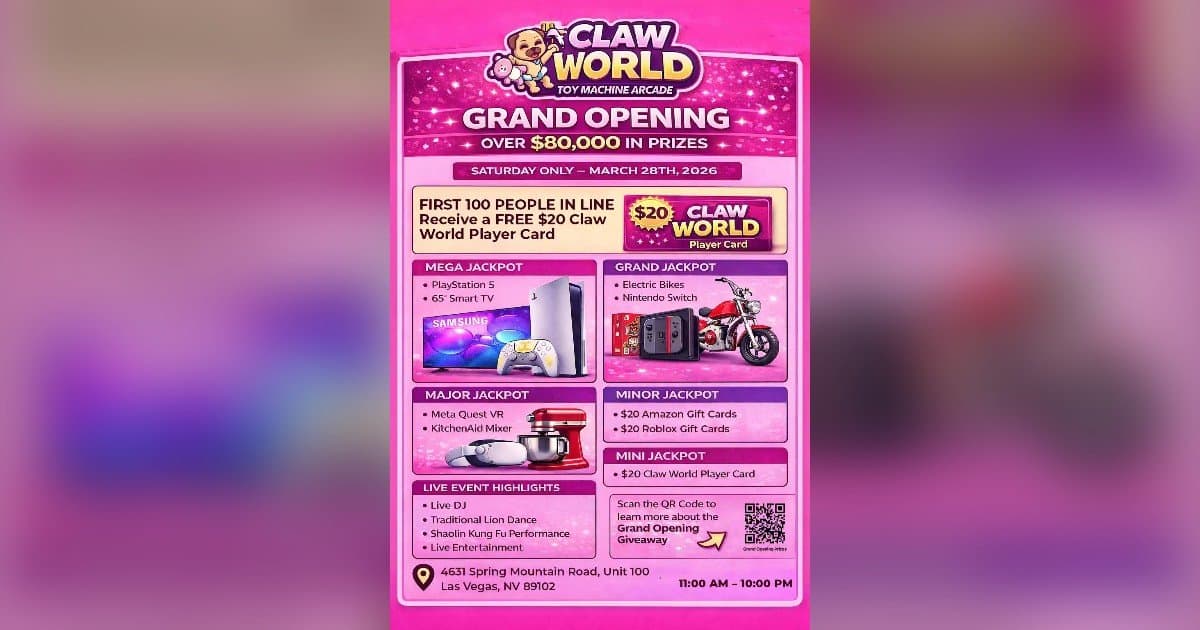 Claw World Chinatown Grand Opening Signals Shift in Attention Economy with Luxury Arcade Gaming