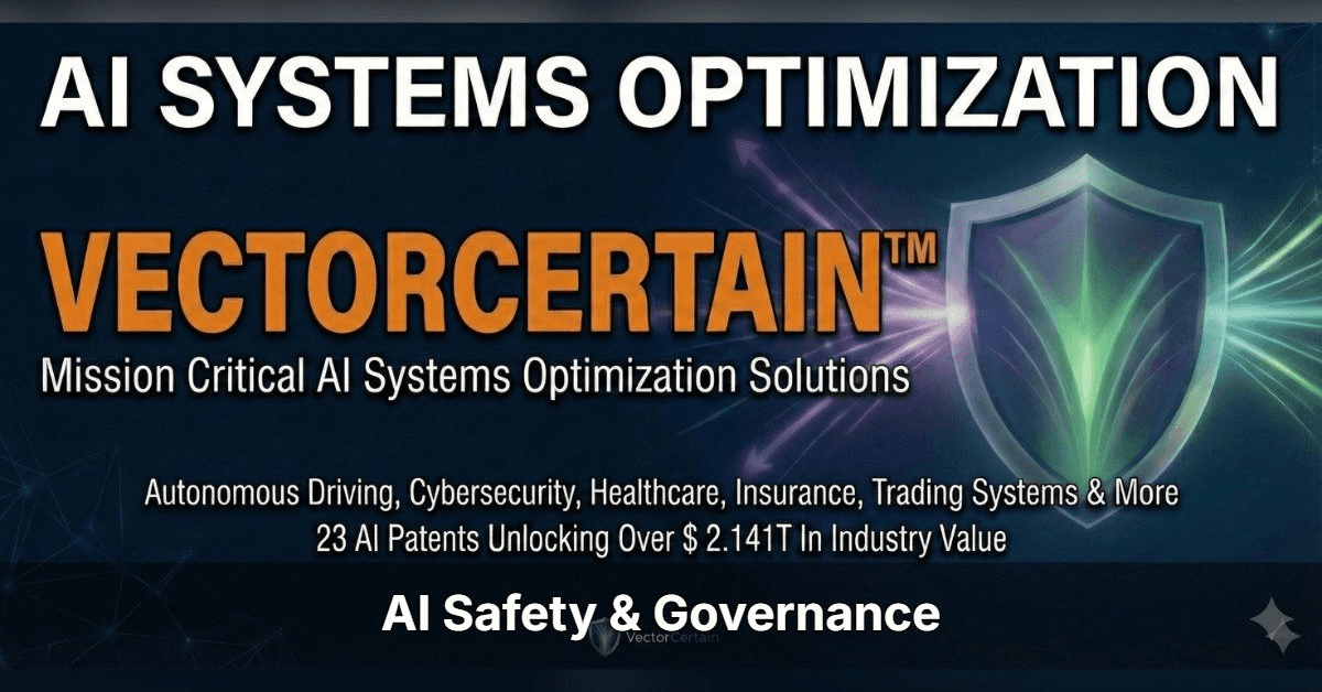 38 Researchers Confirm AI Agents Cannot Govern Themselves; VectorCertain's Architecture Already Provides the Solution