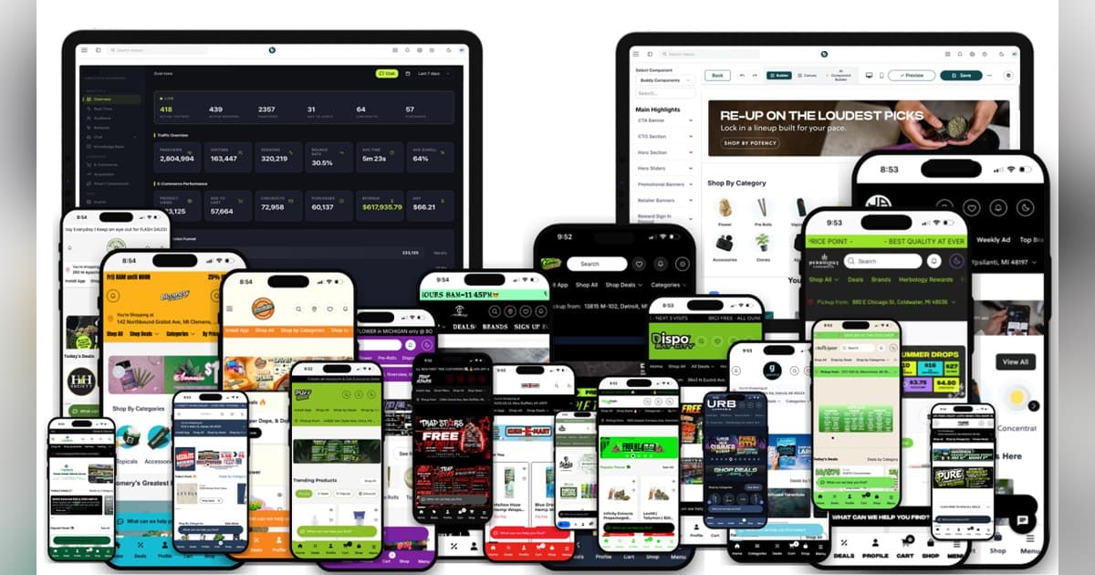 Buddy Cannabis Ecommerce Platform Tops 300 Storefronts with POSaBIT Pay Online Integration