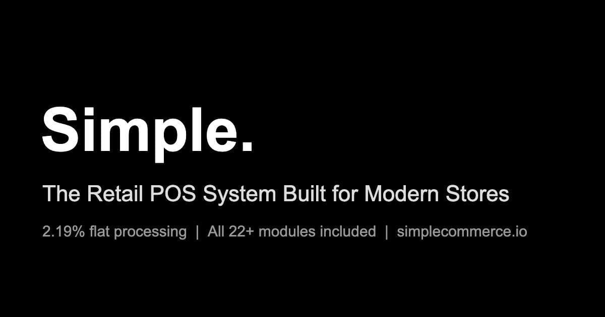 Simple Unifies Retail Operations with All-In-One POS Plan