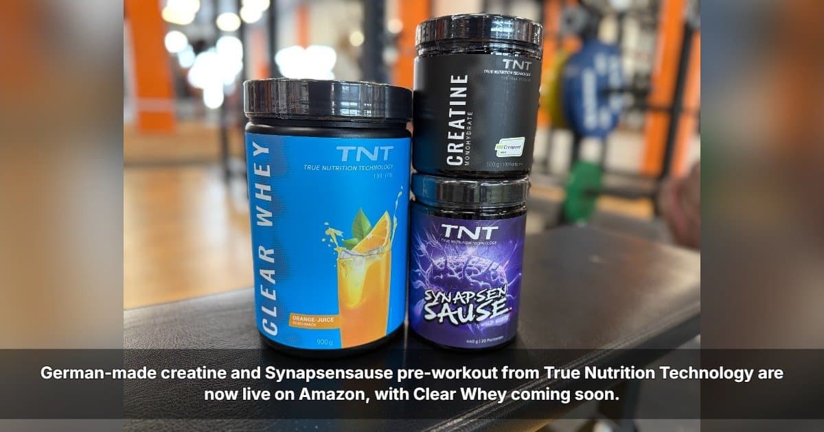 TNT Performance Supplements Now Available on Amazon for U.S. Customers