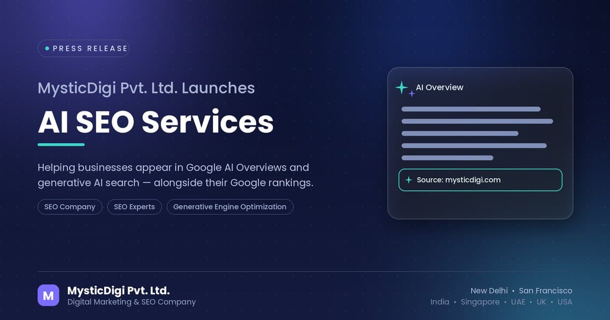 MysticDigi Launches AI SEO Practice to Help Brands Win in Generative Search