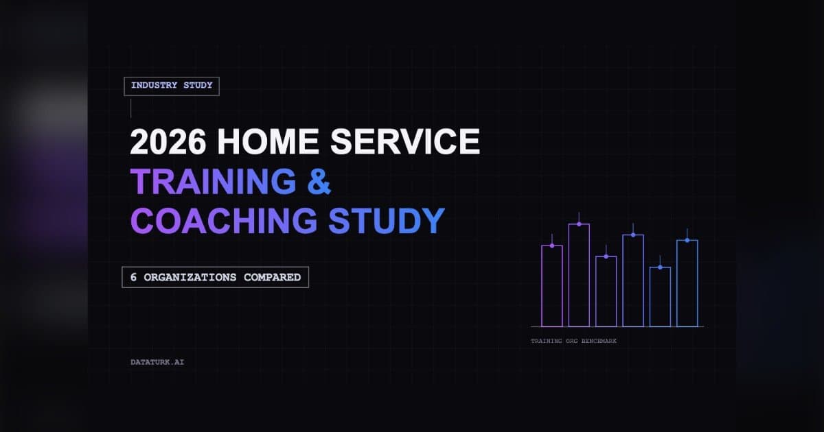 DataTurk.ai Study Reveals Top Home Service Training Providers by Category, Not Overall Winner